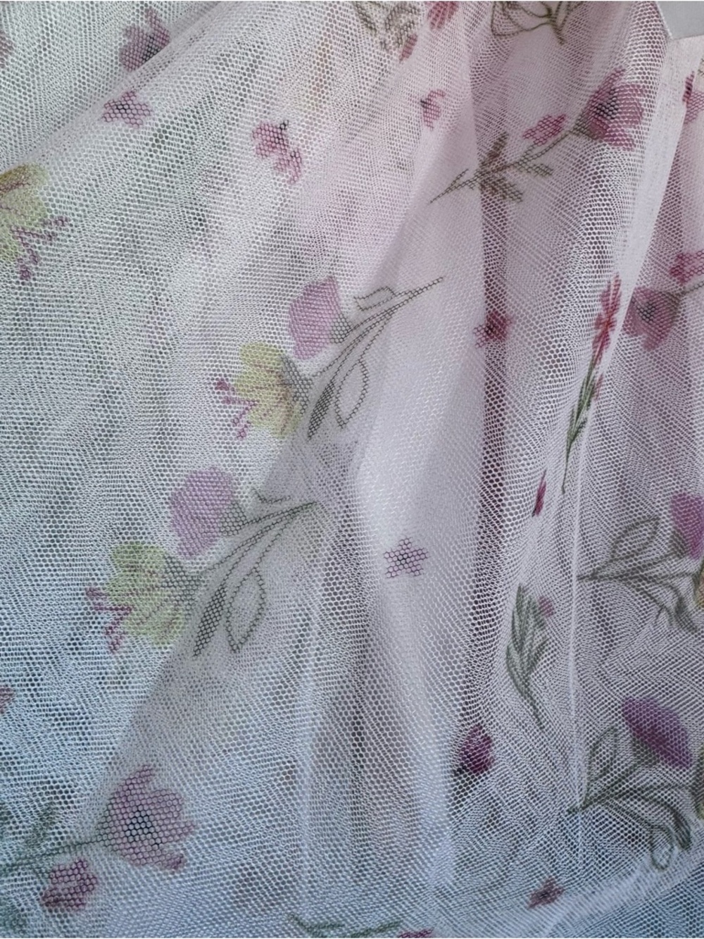 lilt White & Pink Floral Dress With Tulle Skirt - Picture 14 of 14
